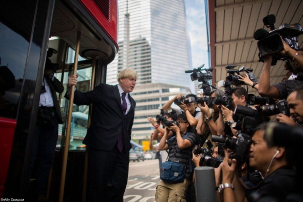 Boris Johnson in Hong Kong