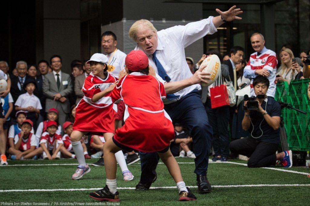 Boris Johnson in Japan:  Shortly before flooring a small boy