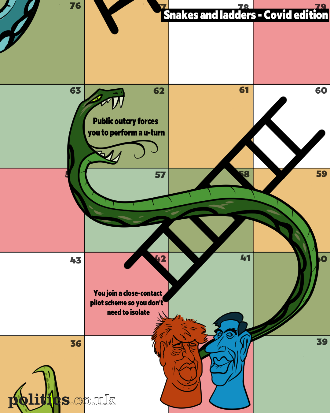 cartoon snakes for snakes and ladders
